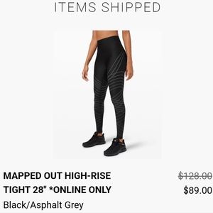 Lululemon Mapped out leggings